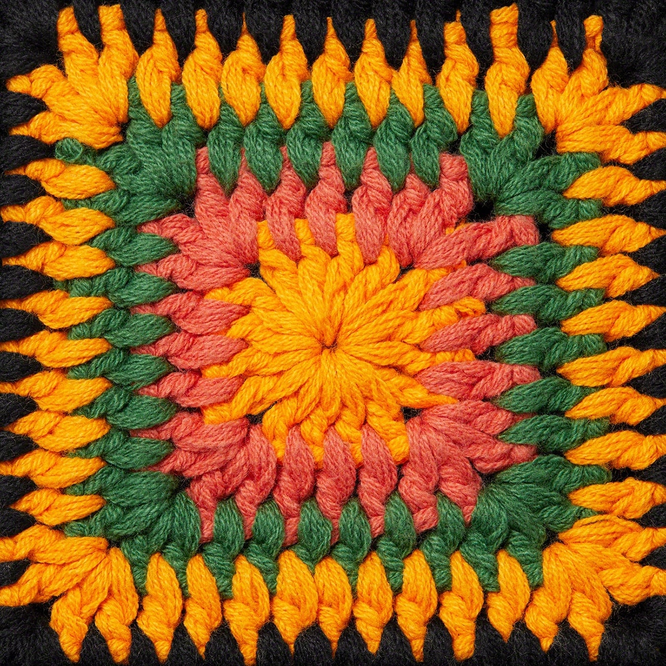 Crochet Hooded Zip Up Sweater view 6